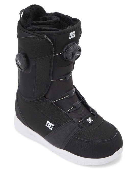 DC Women's Lotus BOA® Snowboard Boots - Black/White Snowboard Boots - Trojan Wake Ski Snow