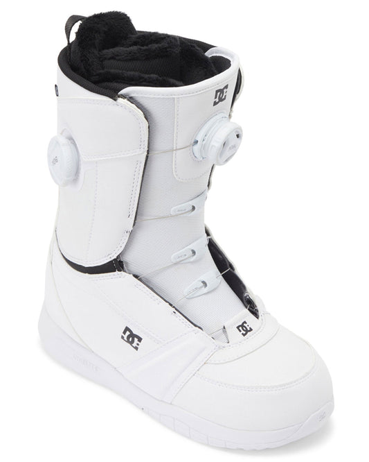 DC Women's Lotus BOA® Snowboard Boots - White/White Snowboard Boots - Trojan Wake Ski Snow