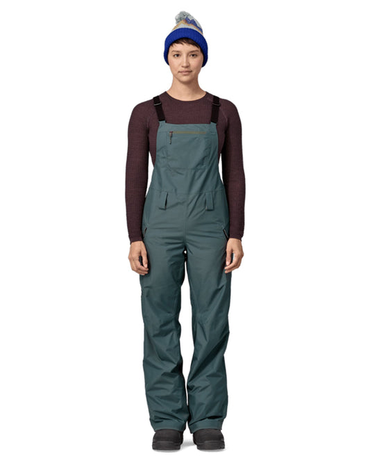 Patagonia Women's Powder Town Bib - Nouveau Green Snow Bibs - Trojan Wake Ski Snow