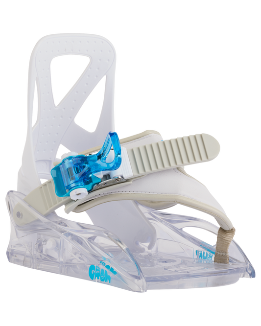 Burton Kids' Grom Disc Snowboard Bindings - White Snowboard Bindings - Trojan Wake Ski Snow