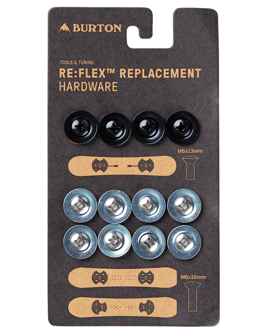 Burton Re:Flex Replacement Hardware - Silver Snowboard Tools - Trojan Wake Ski Snow