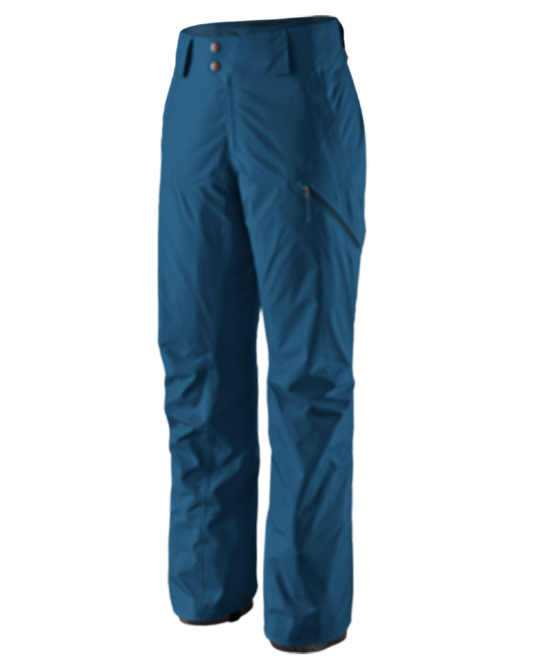 Patagonia Women's Powder Town Pants - Lagom Blue Snow Pants - Trojan Wake Ski Snow