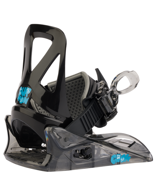 Burton Kids' Mini Grom Disc Snowboard Bindings - Black Snowboard Bindings - Trojan Wake Ski Snow