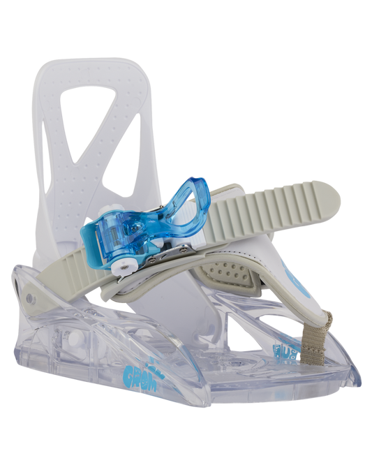 Burton Kids' Mini Grom Disc Snowboard Bindings - White Snowboard Bindings - Trojan Wake Ski Snow