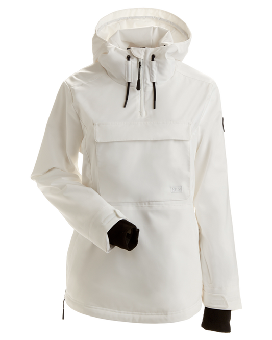 Nils Brighton Anorak Women's Snow Jacket - White Snow Jackets - Trojan Wake Ski Snow
