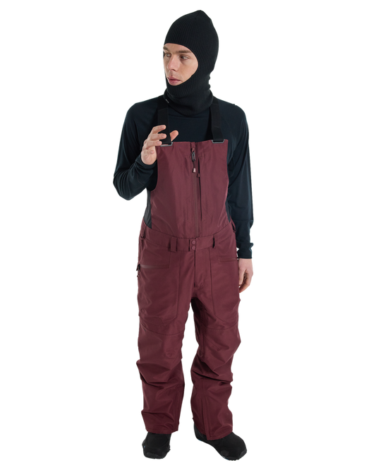 Burton Men's Reserve Gore‑Tex 2L Bib Snow Pants - Almandine Snow Bibs - Trojan Wake Ski Snow
