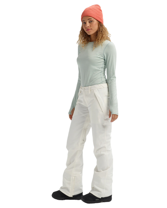 Burton Women's Society Snow Pants - Stout White Snow Pants - Trojan Wake Ski Snow