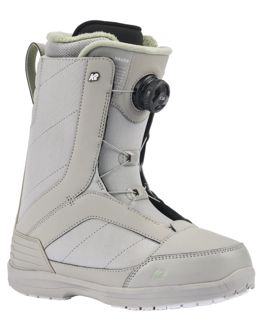 K2 Women's Haven Boa Bt Snowboard Boots - Grey - 2024 Snowboard Boots - Trojan Wake Ski Snow