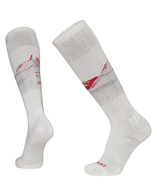 Le Bent Elyse Saugstad Pro Series Zero Cushion Socks - Lily White Socks - Trojan Wake Ski Snow