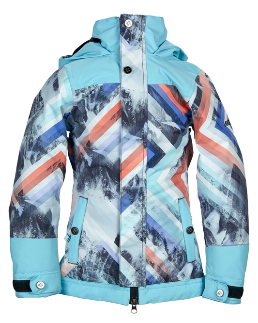 Nikita Girls Magnolia Jacket - Geo Storm/Caribean Snow Jackets - Trojan Wake Ski Snow