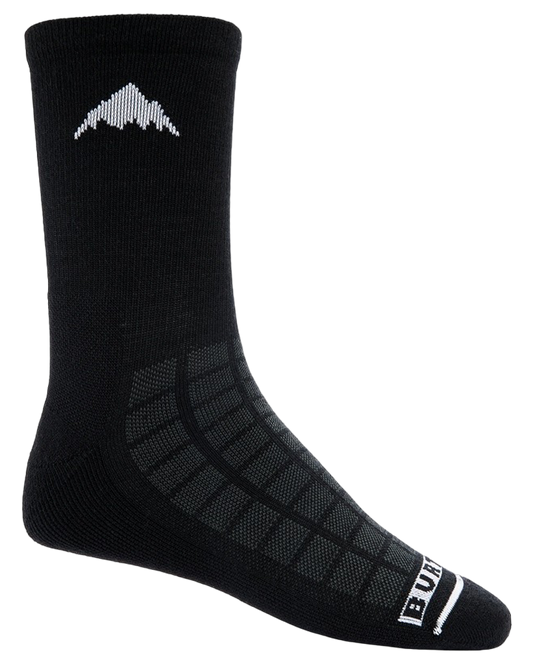 Burton Lightweight Crew Socks - True Black Socks - Trojan Wake Ski Snow