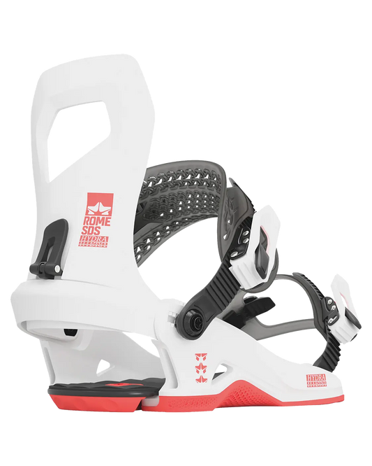 Rome Hydra Women's Snowboard Binding - White - 2024 Snowboard Bindings - Trojan Wake Ski Snow