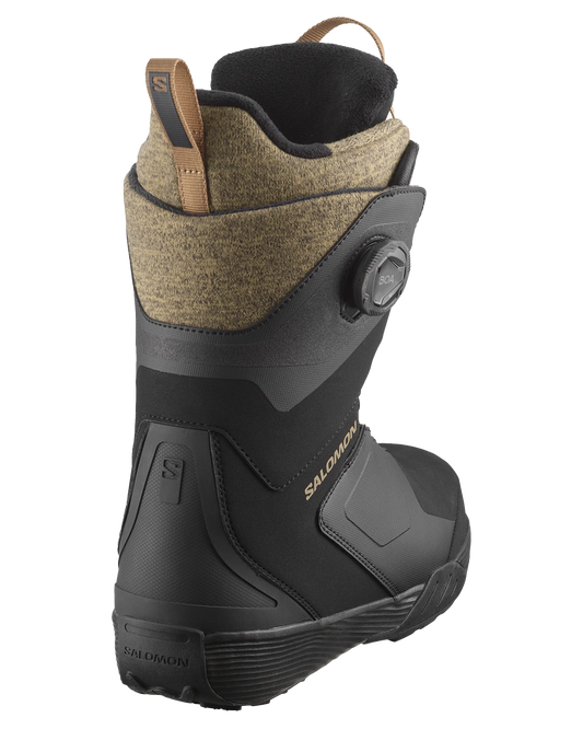 Salomon Women's Kiana Dual Boa Snowboard Boots - Black / Black / Sepia Tint - 2024 Snowboard Boots - Trojan Wake Ski Snow