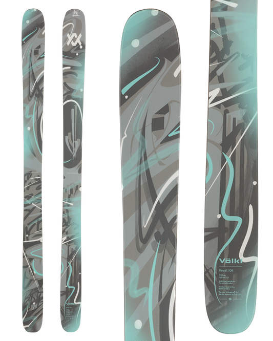 Volkl Revolt 104 Flat Snow Skis - 2025 Snow Skis - Trojan Wake Ski Snow