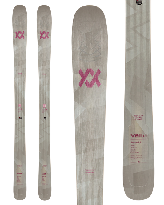 Volkl Secret 88 Flat Snow Skis - 2025 Snow Skis - Trojan Wake Ski Snow