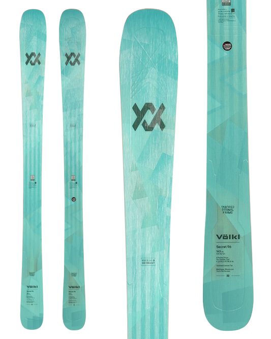 Volkl Secret 96 Flat Snow Skis - 2025 Snow Skis - Trojan Wake Ski Snow